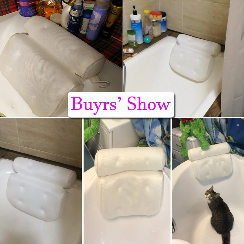 SPA Bath Pillow with Suction Cups - Image 3